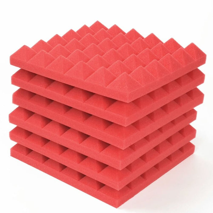 12 24pcs 30x30x5cm Acoustic Soundproof Foam Panel with Tapes