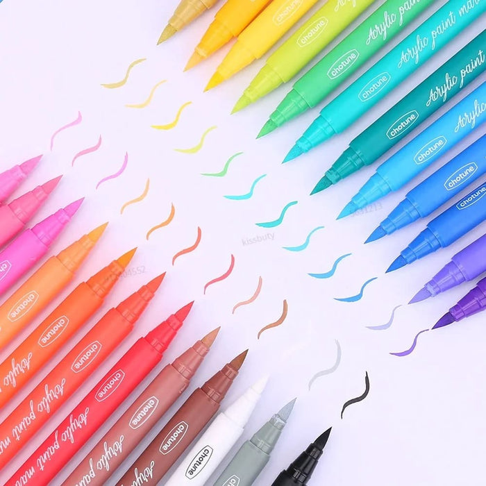 12 36 Pastel Acrylic Paint Markers for Diy Art Waterproof