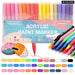 12 36 Pastel Acrylic Paint Markers for Diy Art Waterproof