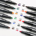 12 Colour Whiteboard Markers with Eraser Student Stationery