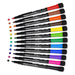 12 Colour Whiteboard Markers with Eraser Student Stationery