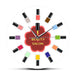 12 Colourful Nail Polish Beauty Salon Wall Clock