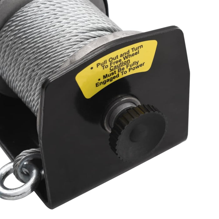 12 v Electric Winch 907 Kg Wire Remote Control Xobxxk