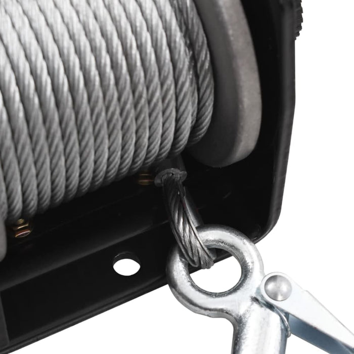 12 v Electric Winch 907 Kg Wire Remote Control Xobxxk