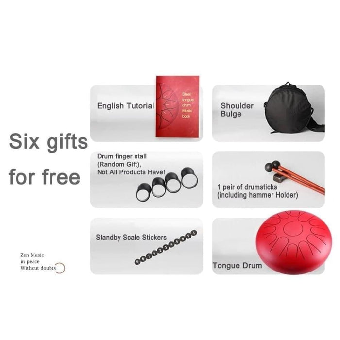 12 Inch Drum 13 Tone Steel Tongue with Padded Bag