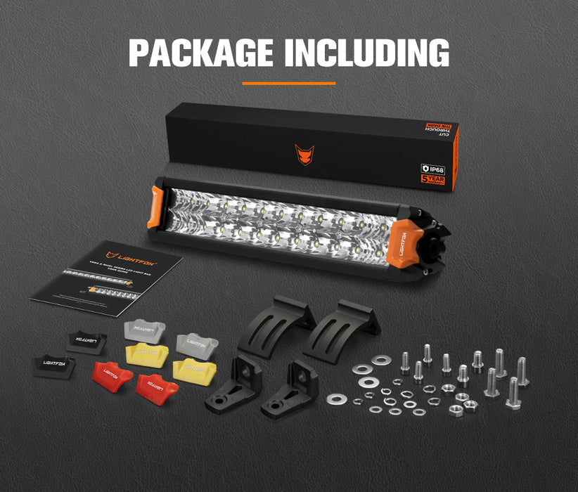 12Inch Osram Led Light Bar Slim Rows Combo Beam Driving Lamp Offroad 4X4