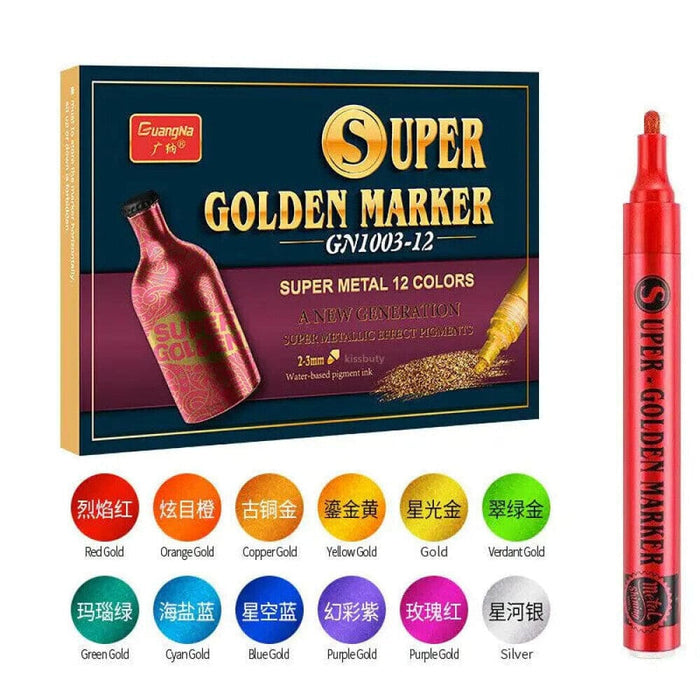 12 Metallic Paint Markers