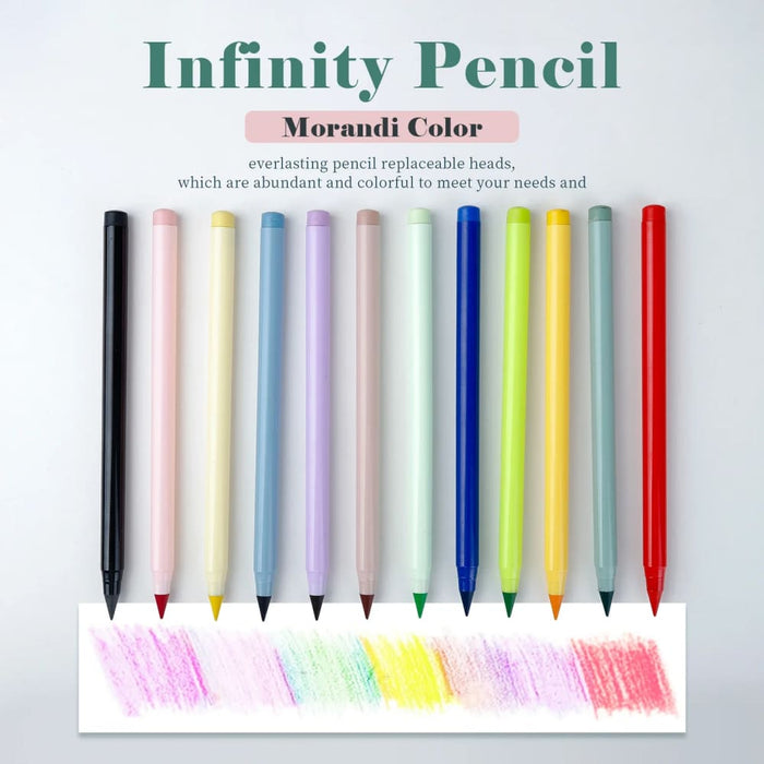 12 Morandi Coloured Pencils Eternal Writing Set