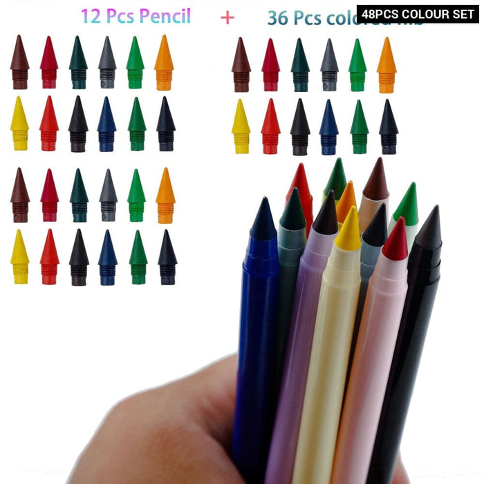 12 Morandi Coloured Pencils Eternal Writing Set