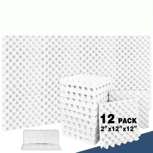12 Pack Egg Crate Acoustic Foam Panels Home Studio