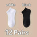 12 Pairs Moisture Wicking Sports Socks For Running