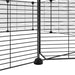 12-panel Pet Cage With Door Black 35x35 Cm Steel Oiolxl
