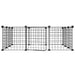 12-panel Pet Cage with Door Black 35x35 Cm Steel Oiolxt