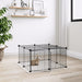 12-panel Pet Cage With Door Black 35x35 Cm Steel Tooabpa
