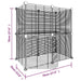 12-panel Pet Cage With Door Black 35x35 Cm Steel Tooabtl