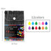 12 Piece Metallic Fineliner Marker Set 0.38mm Tip Colour
