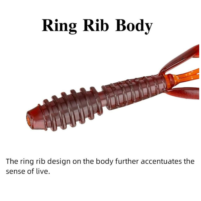 12 Piece Salted Shrimp Fishy Lure Soft Bait Set 88mm/2.2g