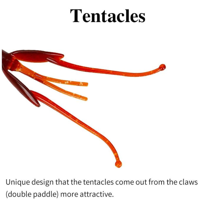 12 Piece Salted Shrimp Fishy Lure Soft Bait Set 88mm/2.2g