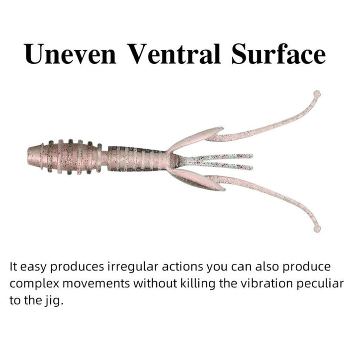 12 Piece Salted Shrimp Fishy Lure Soft Bait Set 88mm/2.2g