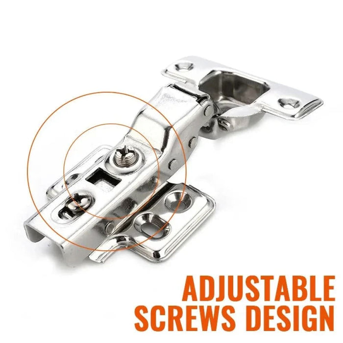 12 Piece Stainless Steel Soft Close Cabinet Hinges