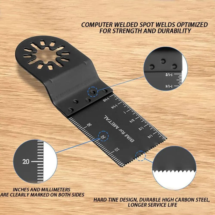 12 Piece Woodworking Oscillating Saw Blade Set