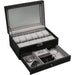 12 Slot Pu Leather Lockable Watch and Jewelry Storage Boxes