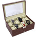 12 Slot Pu Leather Lockable Watch and Jewelry Storage Boxes
