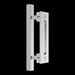 12’ Square Pull And Flush Door Handle Set Stainless Steel