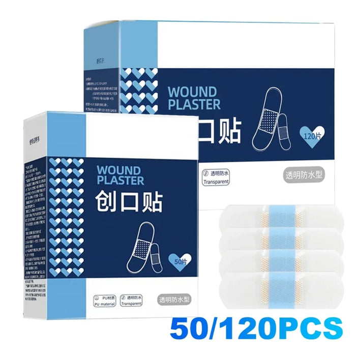 120 Piece 50/ Waterproof Adhesive Bandages for Sports