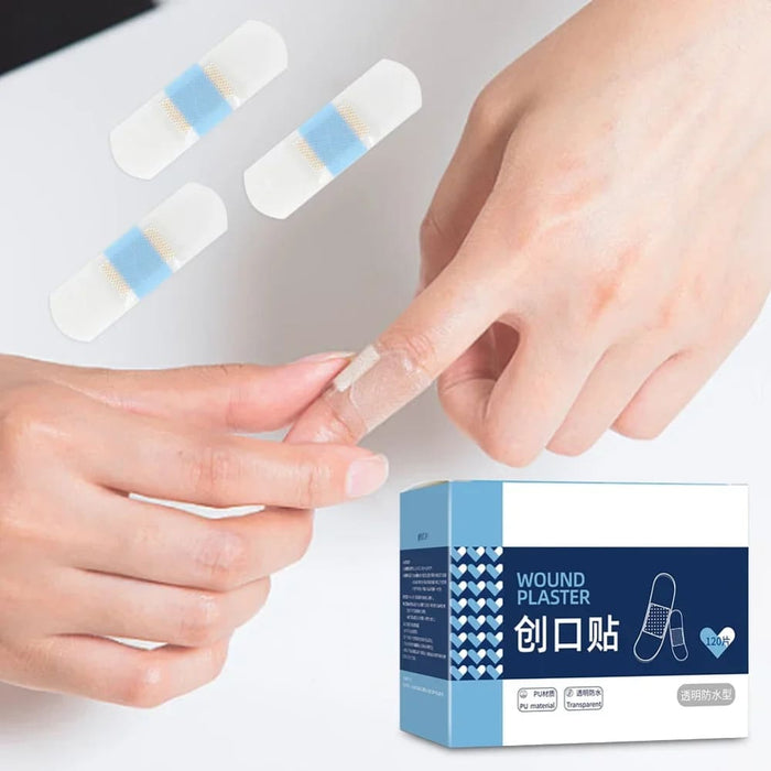 120 Piece 50/ Waterproof Adhesive Bandages for Sports