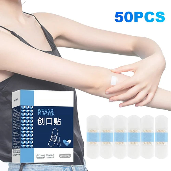 120 Piece 50/ Waterproof Adhesive Bandages for Sports