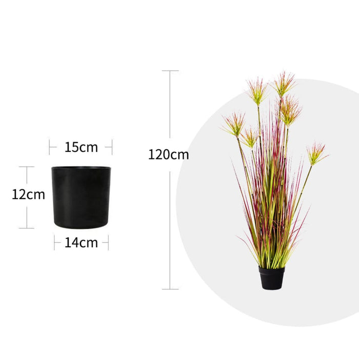 2x 120cm Green Artificial Indoor Potted Papyrus Plant Tree