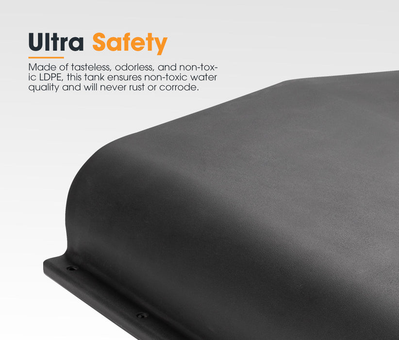 120L Caravan Water Tank Black