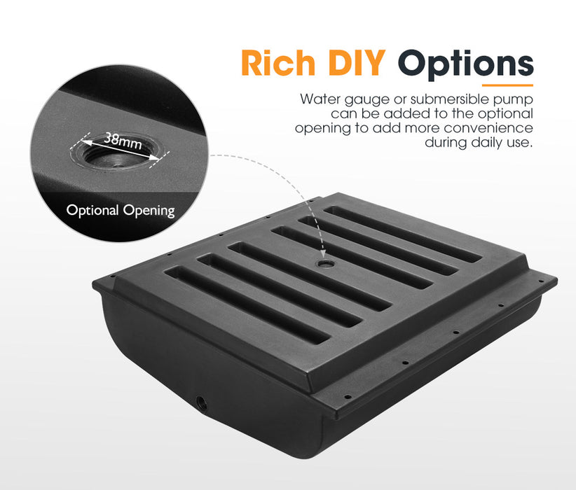 120L Caravan Water Tank Black