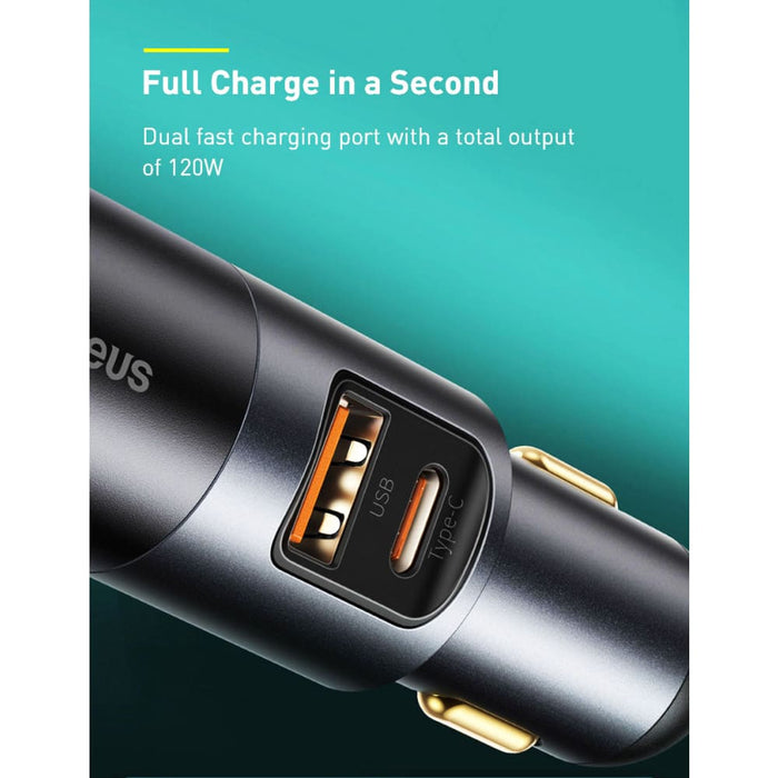120w Usb Qc 3.0 Pd Car Charger For Iphone 14 13 12 11 Pro