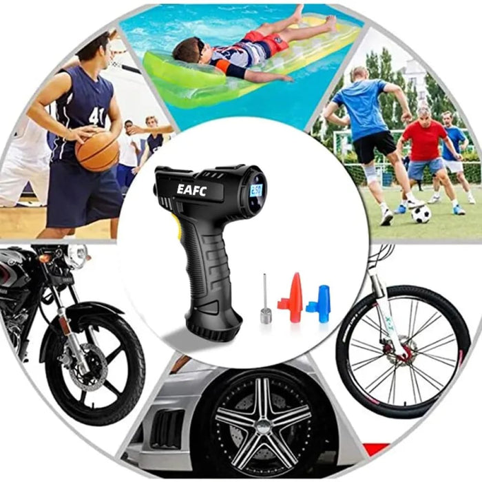 120w Wireless Wired Handheld Air Compressor for Car and Bike