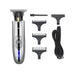 Km-129 Skeleton Cordless Hair Trimmer for Men Lcd Display