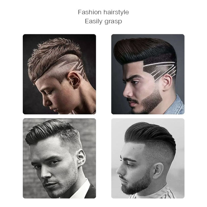 Km-129 Skeleton Cordless Hair Trimmer for Men Lcd Display