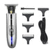 Km-129 Skeleton Cordless Hair Trimmer for Men Lcd Display