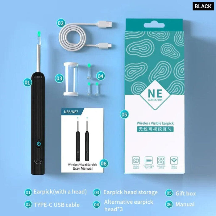 1296p Usb c Ear Cleaner with Camera