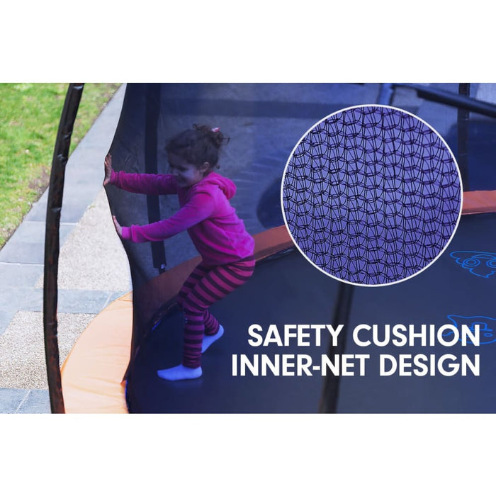 12ft Replacement Trampoline Net 12 Poles Blue