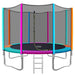 12ft Trampoline Round Trampolines Kids Safety Net Enclosure