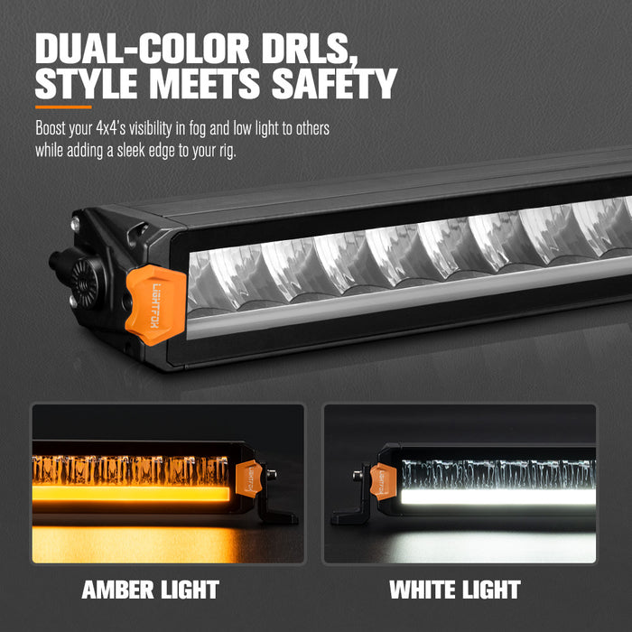 12" Vertex Series Led Light Bar Drl Combo Beam Driving Lamp Offroad 4X4
