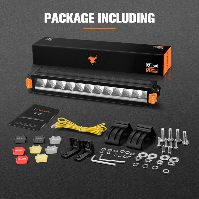 12" Vertex Series Led Light Bar Drl Combo Beam Driving Lamp Offroad 4X4