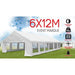 12m x 6m Wallaroo Outdoor Event Marquee Carport Tent