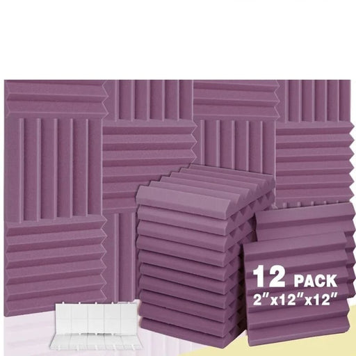 12pack Acoustic Foam Panels Studio Soundproofing Wall Tiles