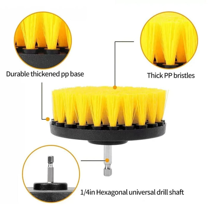 12pc Electric Drill Brush Set For Household Cleaning