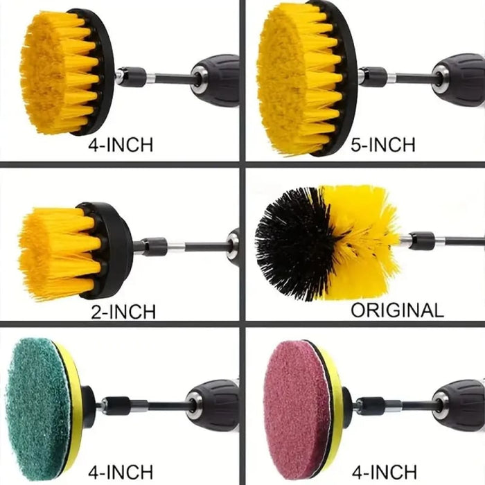 12pc Electric Drill Brush Set For Household Cleaning