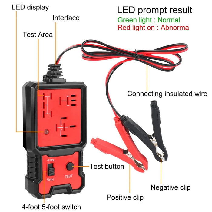 12v Car Relay Tester For Auto Battery And Alternator
