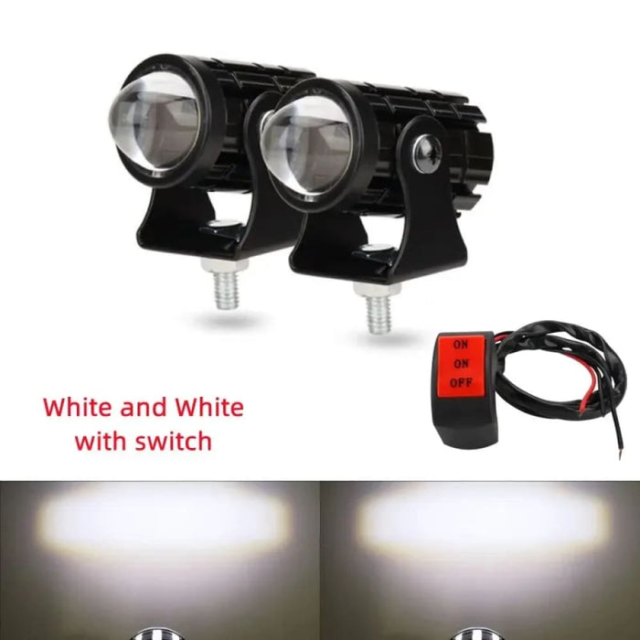 12v Dual Colour Motorcycle Driving Light